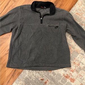 Gray Quarter-Zip Pullover
